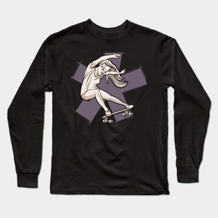 Skating illustration Long Sleeve T-Shirt